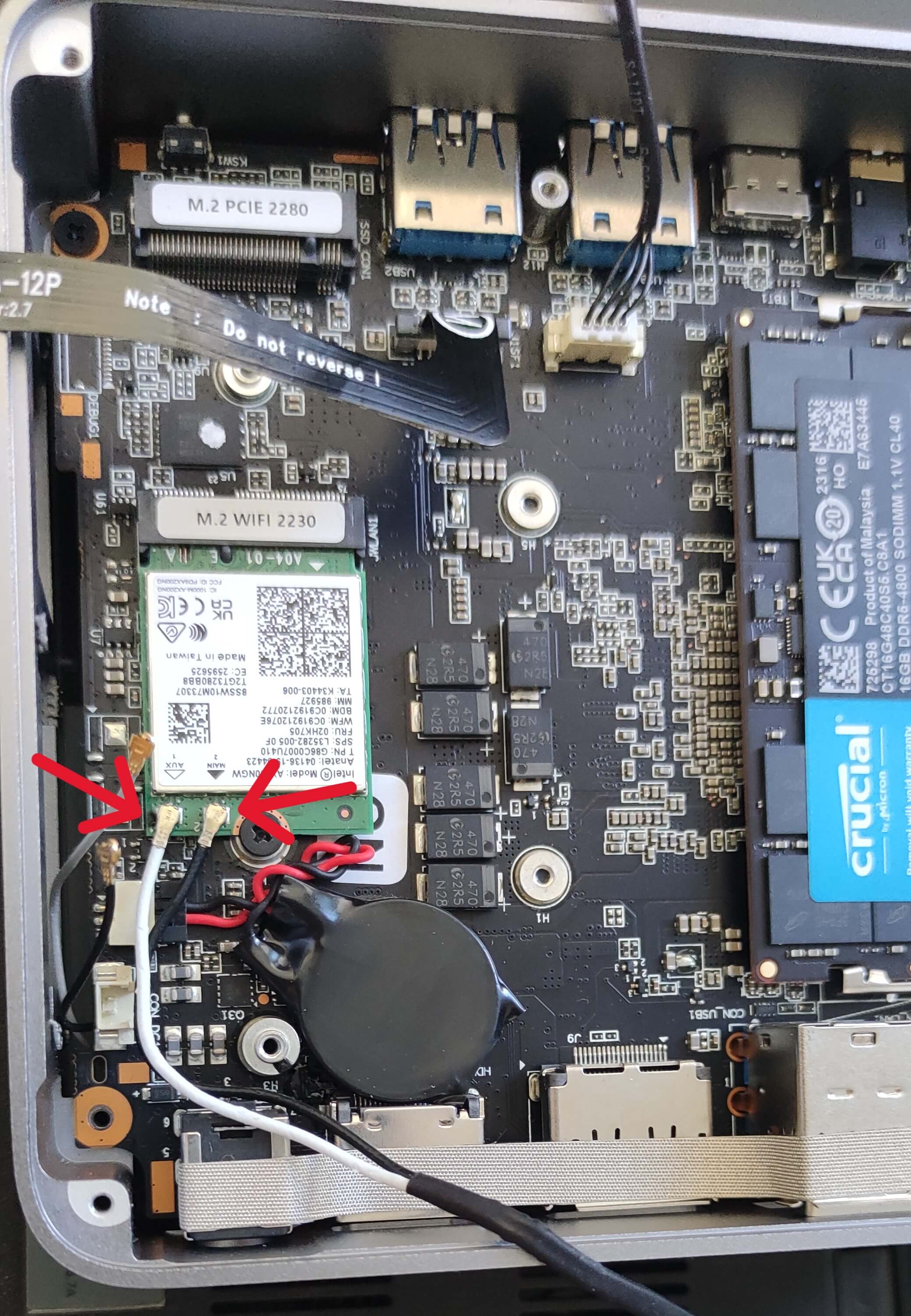 ser6pro 换wifi天线